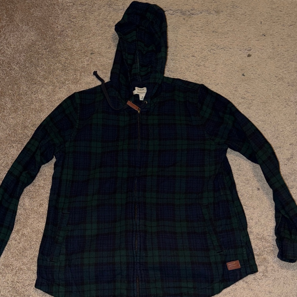 L.L.Bean Zip Flannel